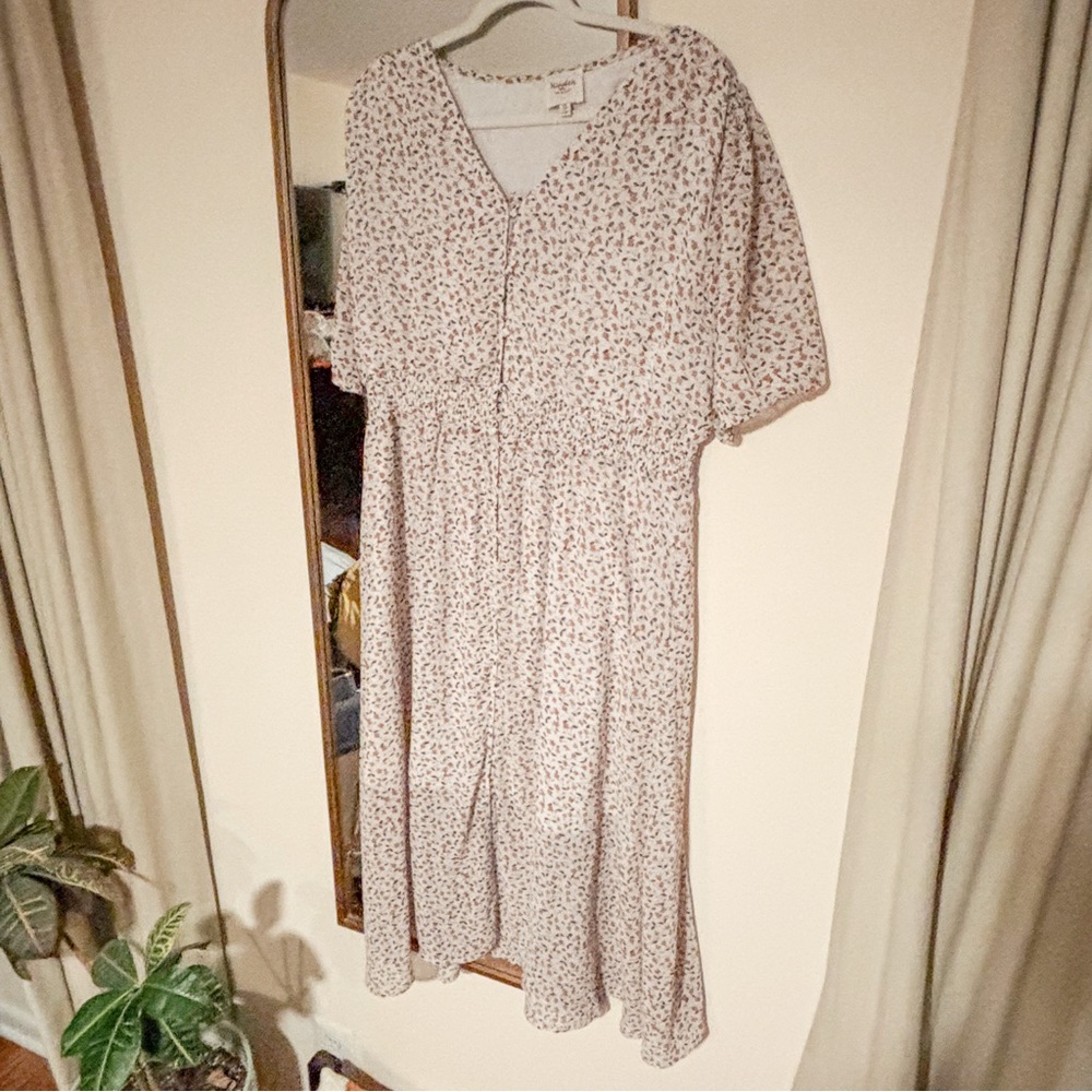 Hayden Los Angeles Floral Print Maxi Dress, Size  1XL